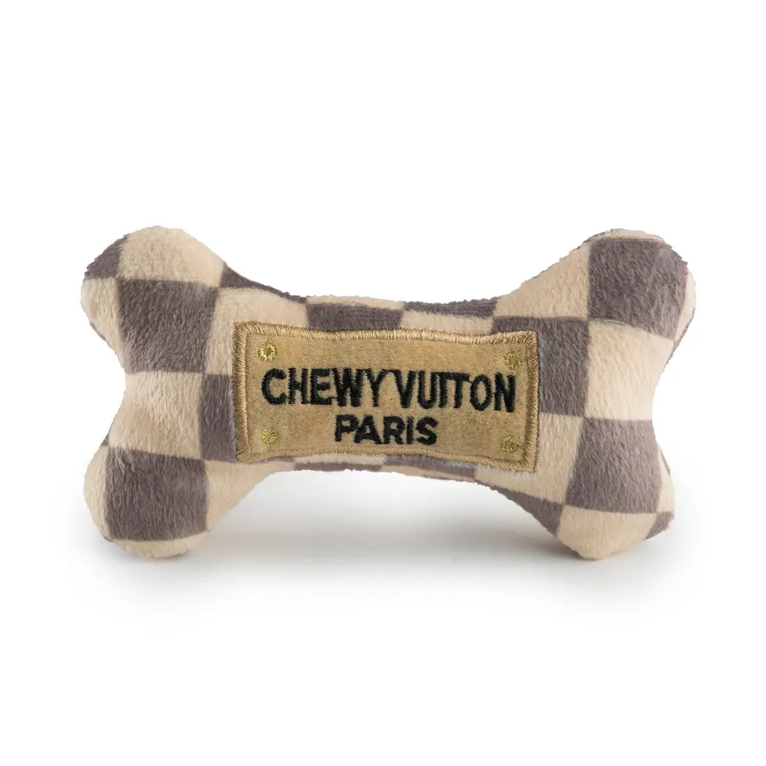 Checker Chewy Vuiton Dog Toy