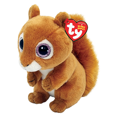 TY Beanie Babies Squire Brown Squirrel