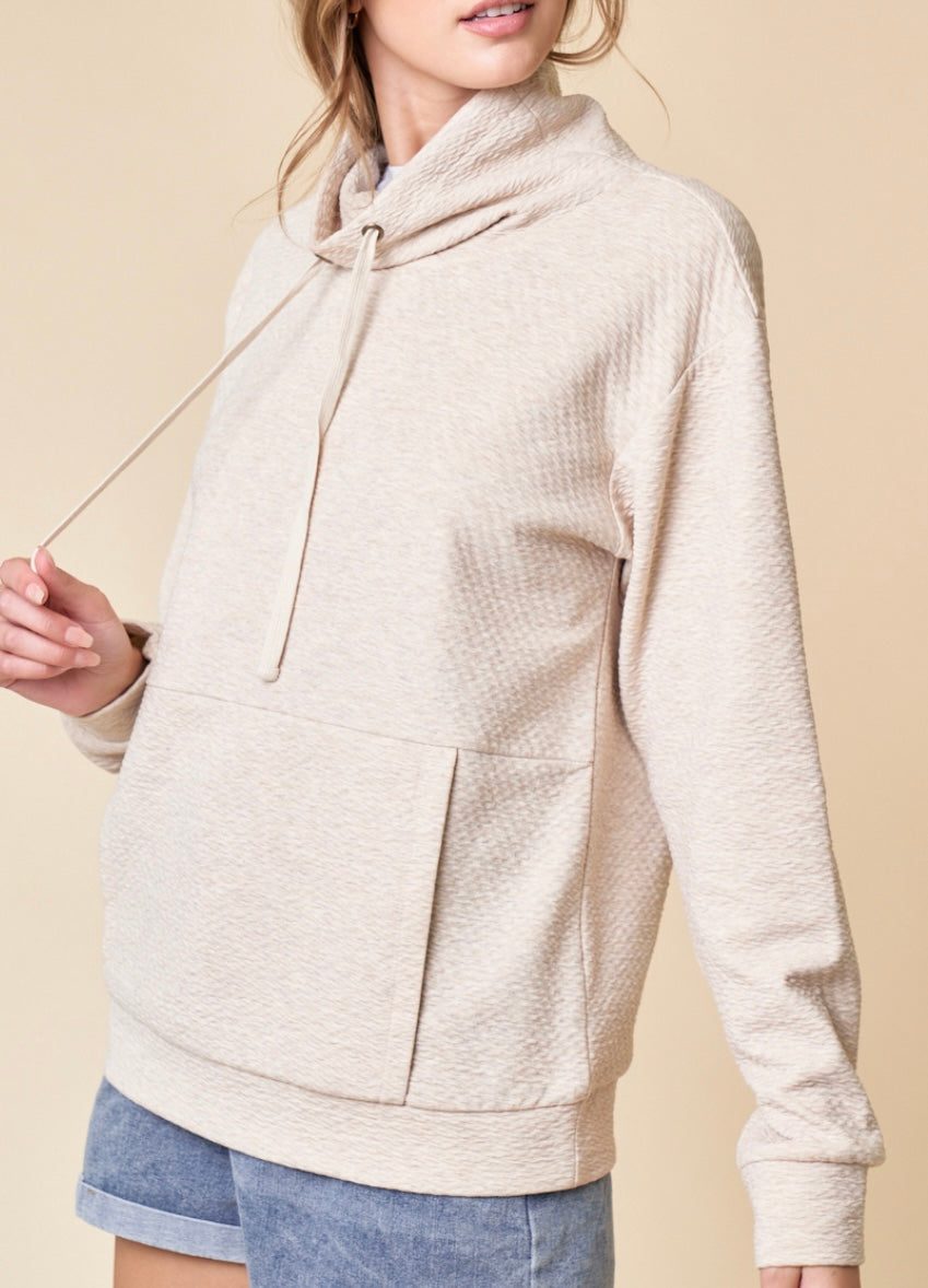 Funnel Neck Pullover Top