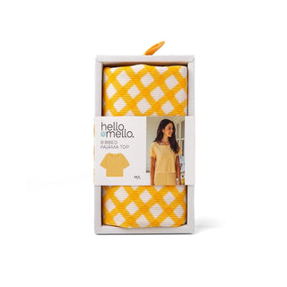 Hello Mello Hello Sunshine Ribbed Pajama Top