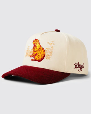 Waggle Hole Monitor Wool Brim Golf Hat