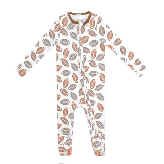 Blitz Football Zip-Up Footie Pajama