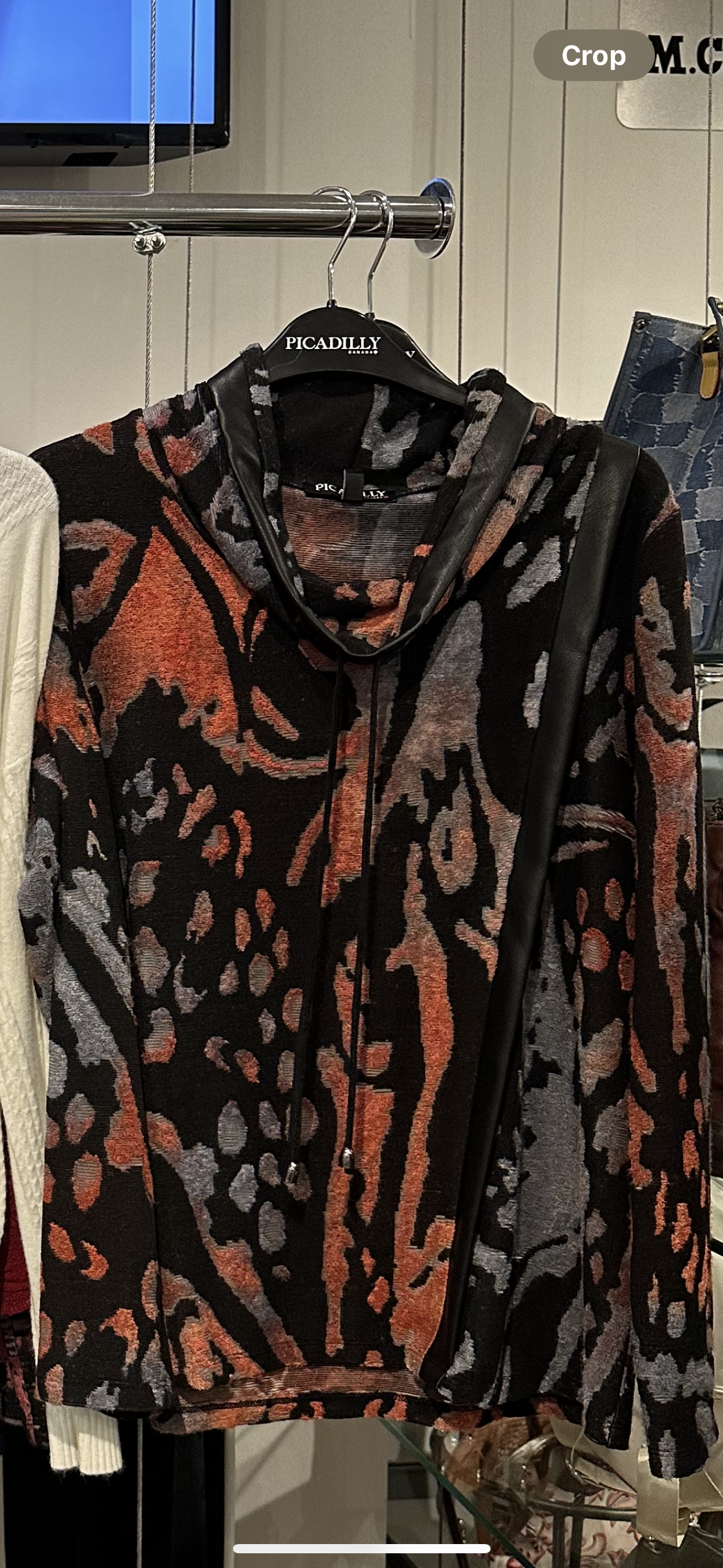 Cowl Neck Abstract Print Top FINAL SALE