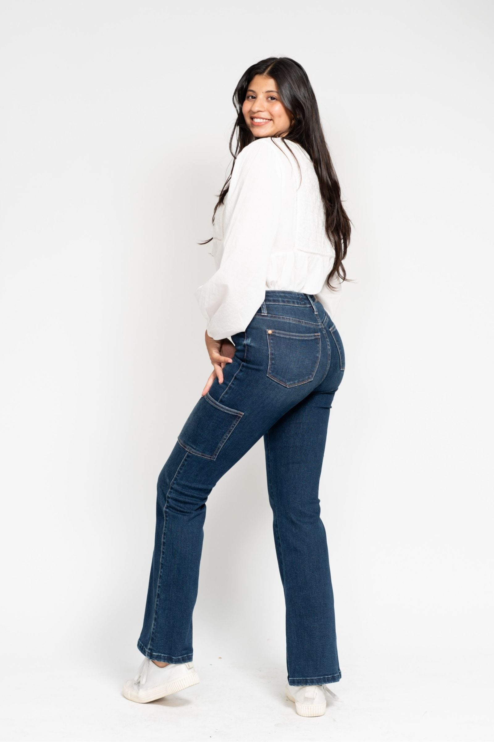 Judy Blue Cargo Bootcut Jeans