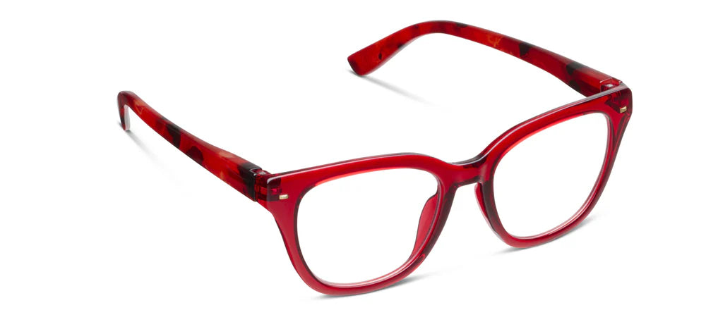 Peepers Lenora Blue Light Reading Glasses – Red & Fire Tortoise