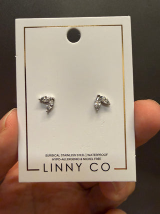 Nova Silver Screwback Stud Earrings