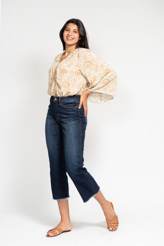 Judy Blue Cropped Wide Leg Jeans