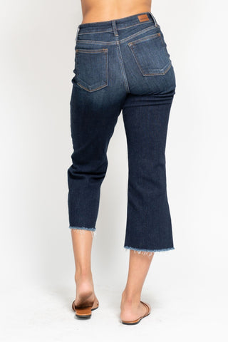 Judy Blue Cropped Wide Leg Jeans