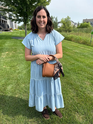 Junia Dress | Tiered Smocked Waist Midi Dress