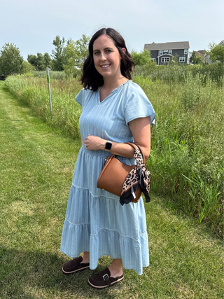 Junia Dress | Tiered Smocked Waist Midi Dress