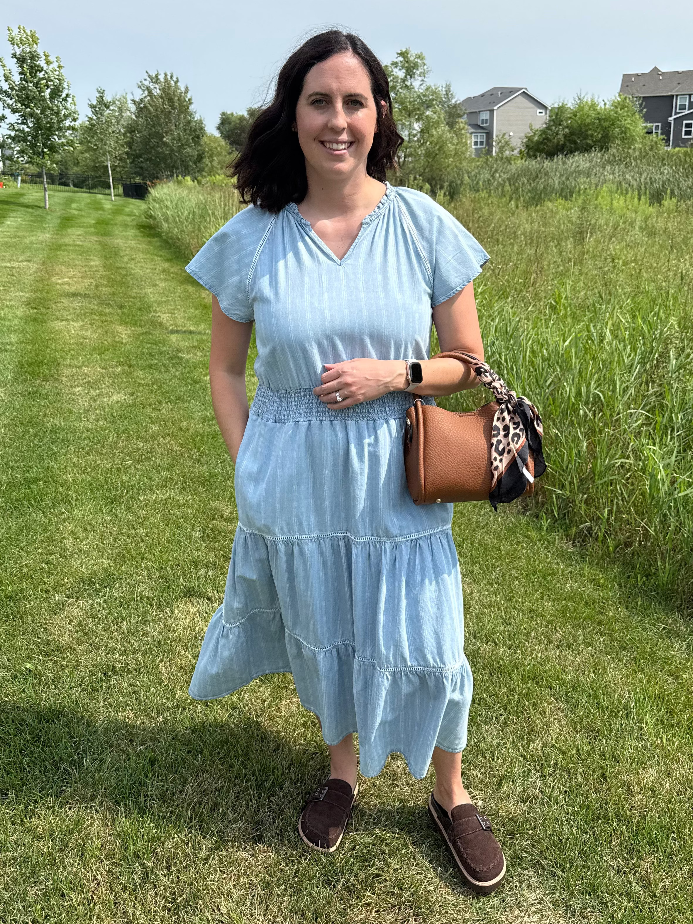 Junia Dress | Tiered Smocked Waist Midi Dress
