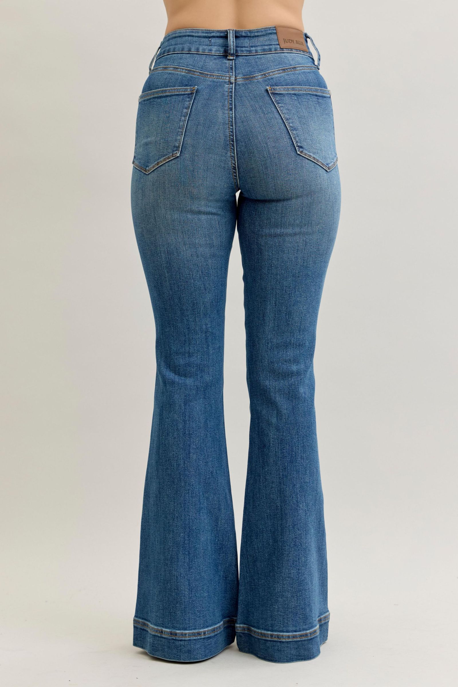Judy Blue Flare Double Button Jeans