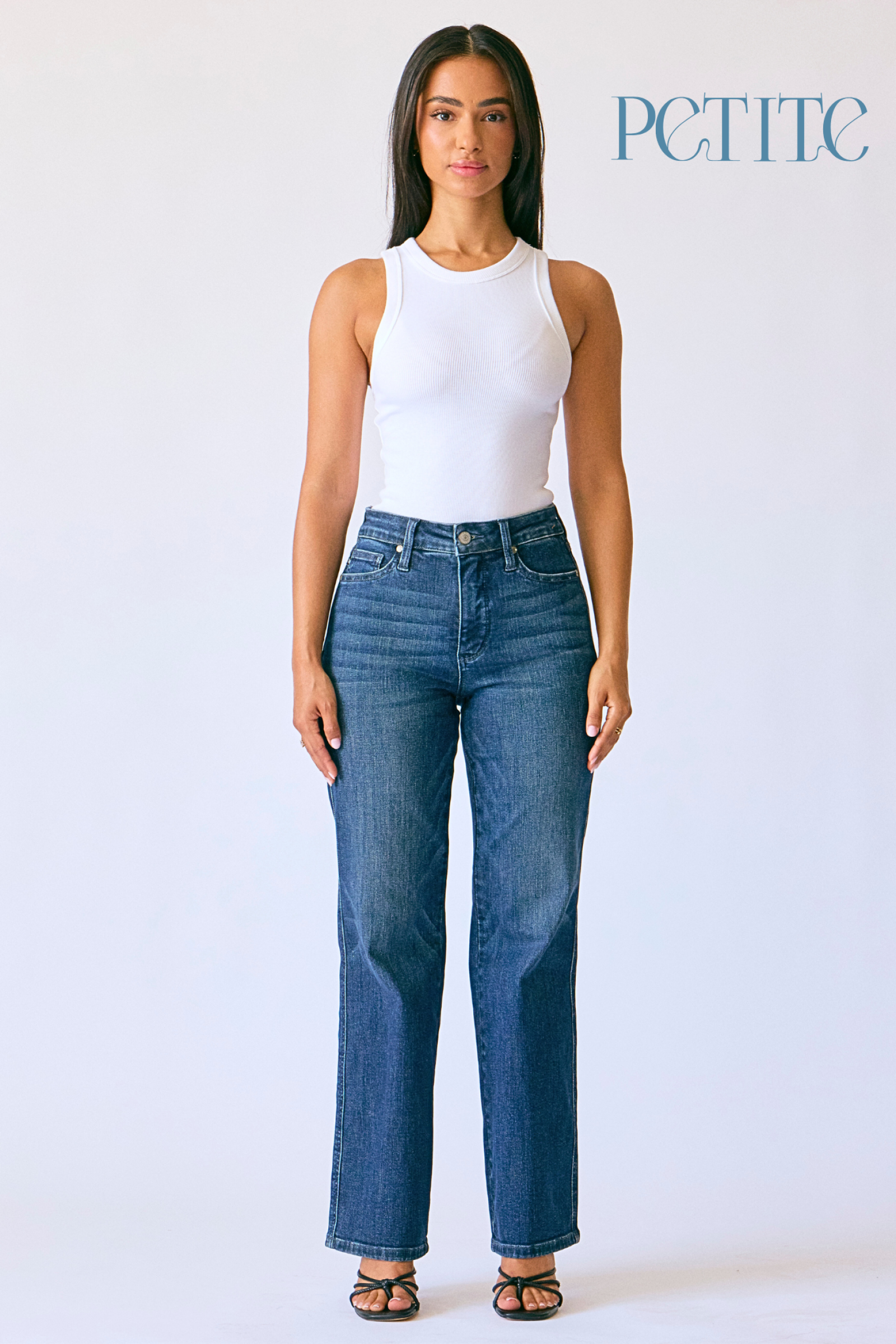 Judy Blue Petite Straight Cut Jeans