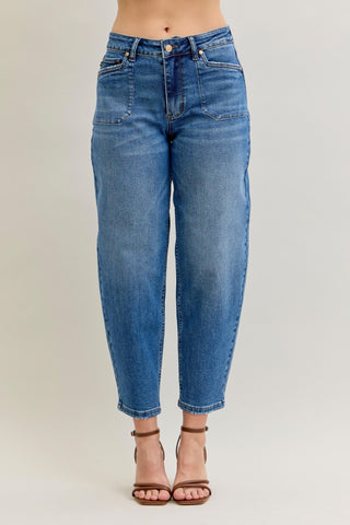 Judy Blue High Waist Soft Barrel Jeans