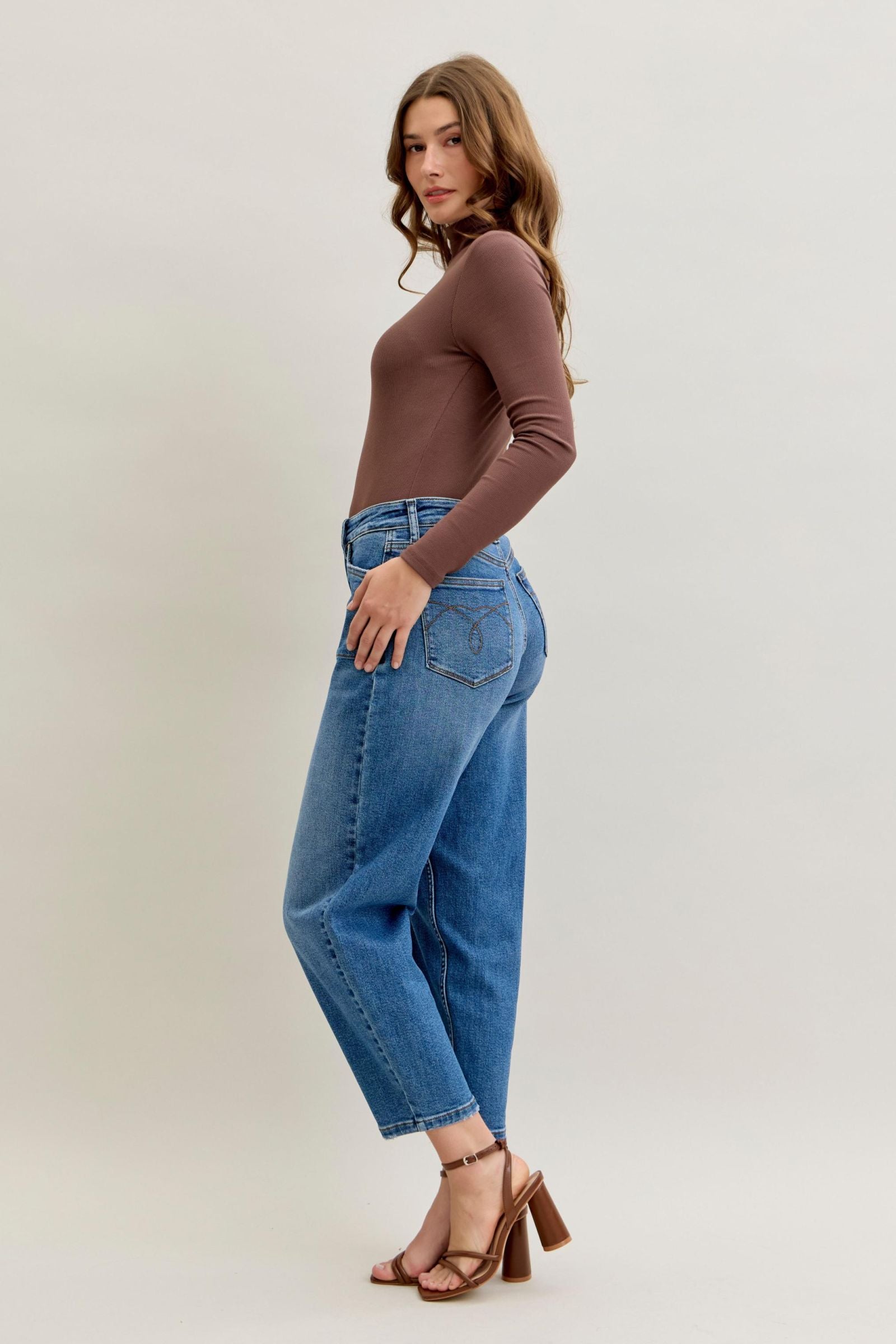 Judy Blue High Waist Soft Barrel Jeans