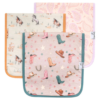 Cheyenne Copper Pearl Burp Cloth Set