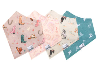 Cheyenne Copper Pearl Bandana Bib Set