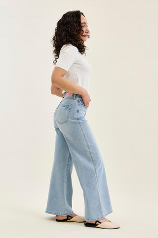 HW Petite Tummy Control Wide Denim