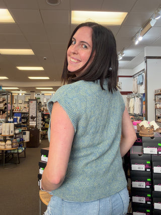 Herringbone Weave Sweater Vest
