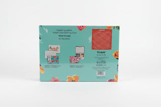 Grabie Floral Watercolor Coloring Club Set