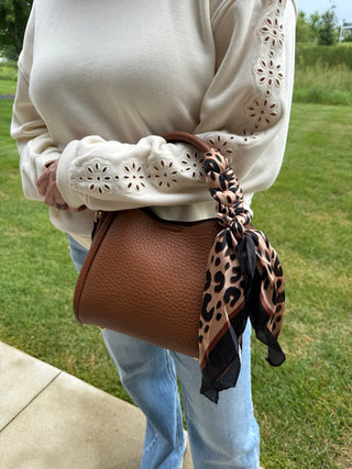 Ruby 3-Compartment Satchel - Structured Vegan Leather Handbag