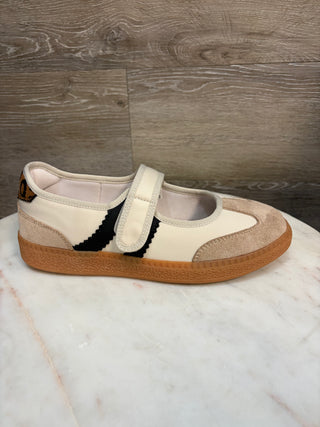Corkys Calm Down Mary Jane Sneakers - Sand Combo
