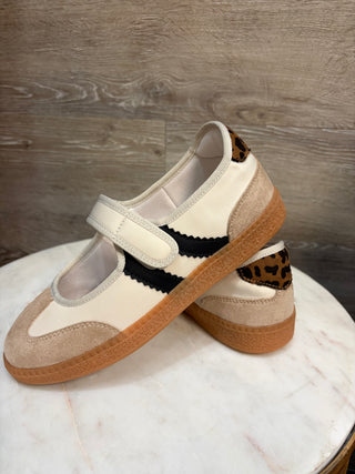 Corkys Calm Down Mary Jane Sneakers - Sand Combo