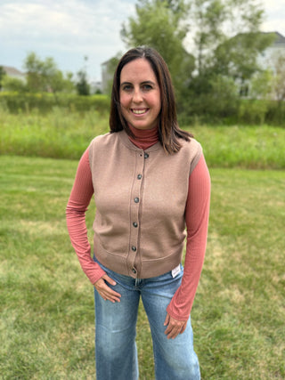 Pointelle Mock Neck Top | Women's Fitted Ribbed Knit Long Sleeve