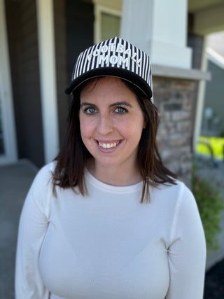 Football Mom Stripe Trucker Hat – Football Mom Hat