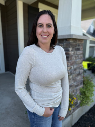 Stacy Top | Long Sleeve Crew Neck