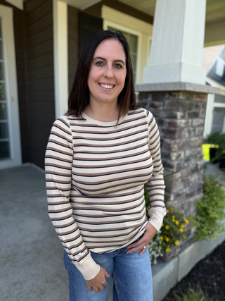 Stacy Top | Long Sleeve Crew Neck