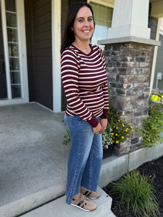 Stacy Top | Long Sleeve Crew Neck