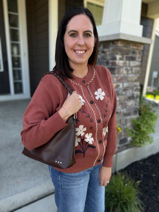 Shay Braided Strap Pebbled Leather Crossbody Bag