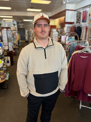 Waggle Surge Men's Fleece Pullover - Sandstone