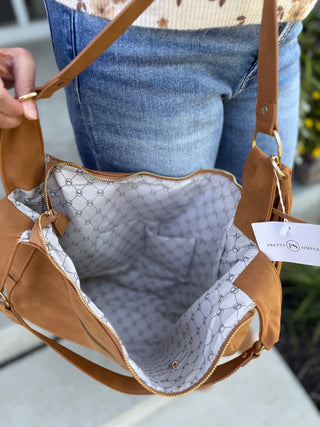 Hazel Hobo Shoulder Bag with Tassel