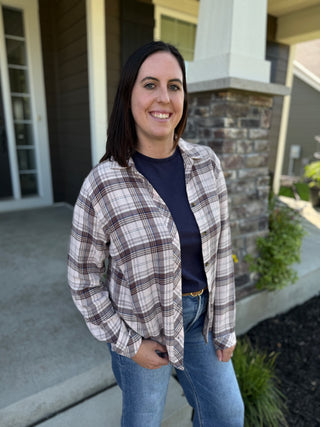 Daphne Shirt | Women's Oversized Plaid Button-Down Shirt