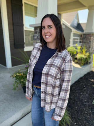 Daphne Shirt | Women's Oversized Plaid Button-Down Shirt