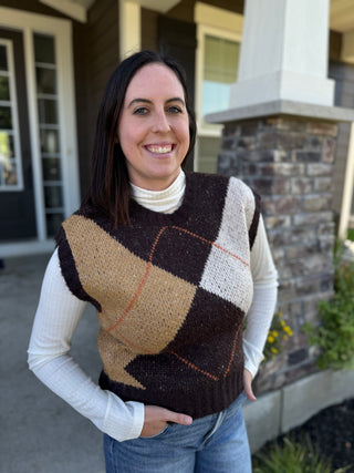 Pointelle Mock Neck Top | Women's Fitted Ribbed Knit Long Sleeve