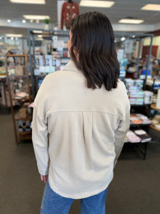 Washed Loose Fit Button Down