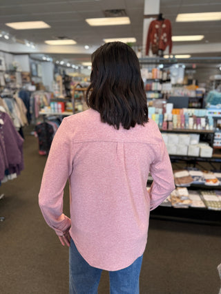Lewis Button-Front Shirt | Relaxed Long Sleeve Top