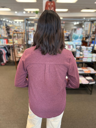 Lewis Button-Front Shirt | Relaxed Long Sleeve Top