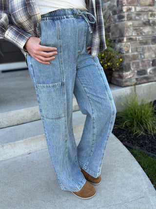 Concord Pants | Women's Wide Leg Cargo Drawstring Pants