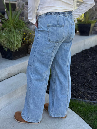 Concord Pants | Women's Wide Leg Cargo Drawstring Pants