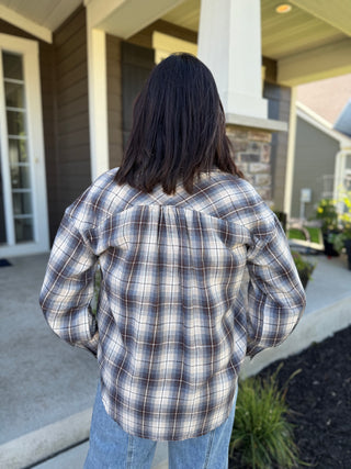 Women's Plaid Button Down Shirt