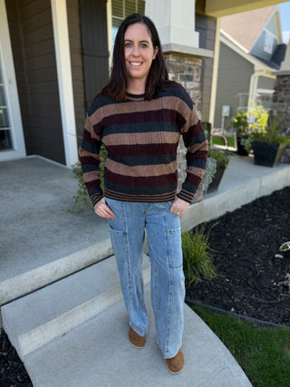 Carlisle Sweater | Women's Striped Knit Sweater