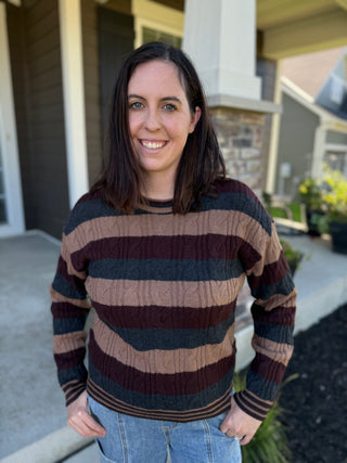 Carlisle Sweater | Women's Striped Knit Sweater