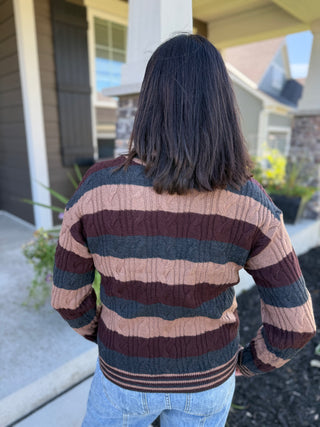 Carlisle Sweater | Women's Striped Knit Sweater