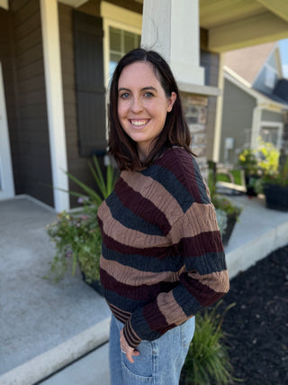 Carlisle Sweater | Women's Striped Knit Sweater