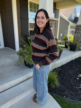 Carlisle Sweater | Women's Striped Knit Sweater