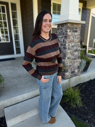 Carlisle Sweater | Women's Striped Knit Sweater